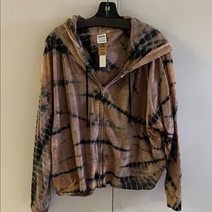 VS Pink Tie-Dye Zip-Up Hoodie Sz XXL